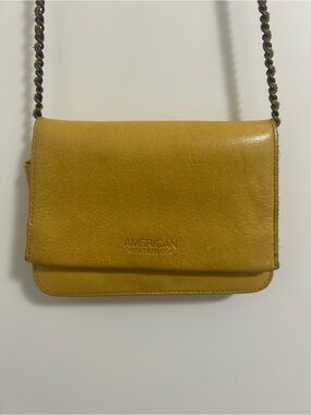 American Leather Co Yellow Crossbody Summer Bag